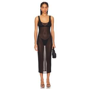 NBD Alexandra Sheer Midi Dress